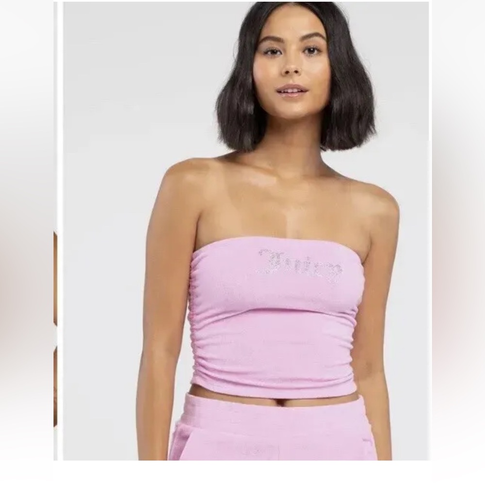 New Juicy Couture bling tube top violet dusk Size L and XL available